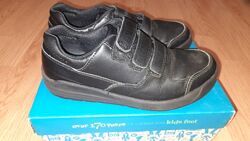 Кожаные туфли полуботинки Clarks р.34 по стельке 22 см