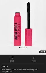 Huda Beauty 1 Coat WOW Тушь для ресниц Extra Volumizing and Lifting