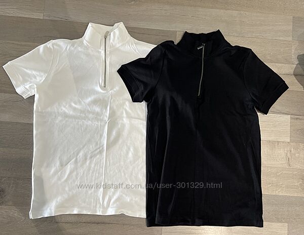 Черная и белая базовая футболка