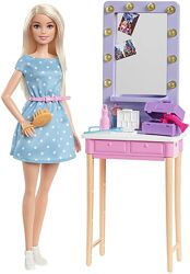 Лялька Барбі Малібу Гримерка Barbie Big City, Big Dreams Malibu Doll