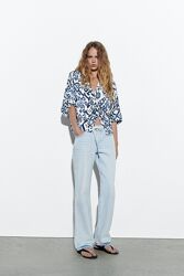 Сорочка з принтом ZARA розмір М