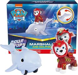 Набір фігурок Маршал і дельфін Щенячий патруль Paw Patrol, Aqua Pups Marsha