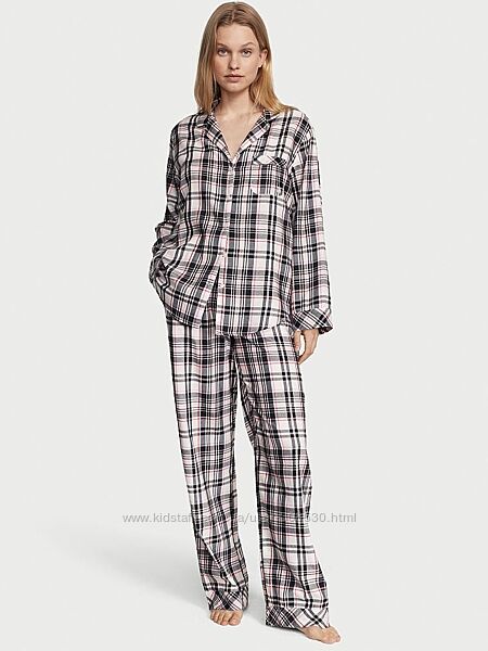 Пижама Flannel Long Pajama Set Victorias Secret  