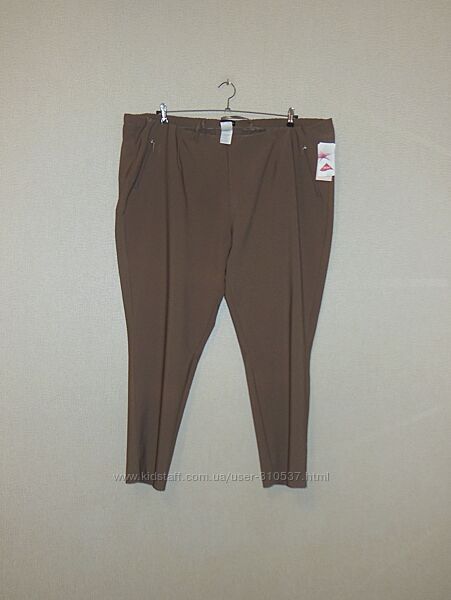 Мегабатал Штани завужені супер-стретч на поясі-гумці мокко Mia Moda Італія