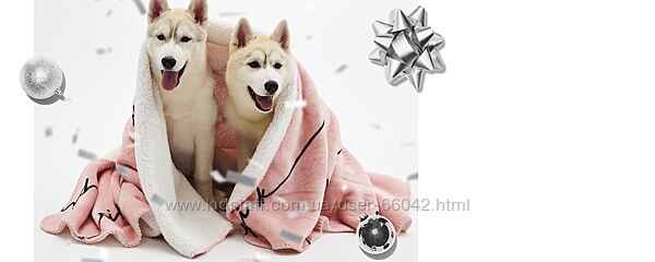 плед Victoria Secret теплі на шерпі