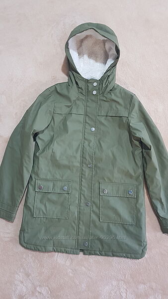 Парка прорезинена, утеплена р.12 candy couture, дощовик