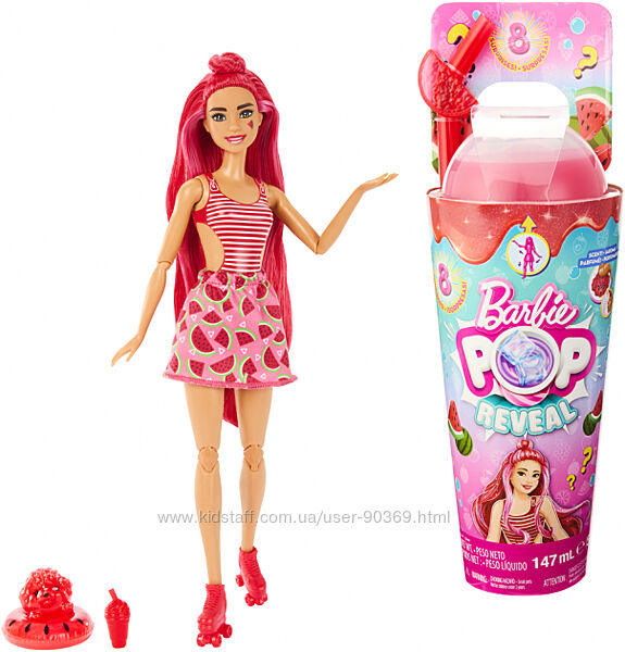 Лялька Barbie Pop Reveal серії Соковиті фрукти  Кавуновий смузі