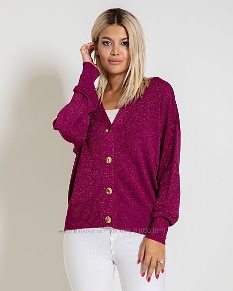 Трикотажный джемпер с V-образным воротником Серианно Турция 48/52