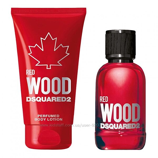 Набір Dsquared2 Red Wood Pour Femme Туалетна вода та лосьйон