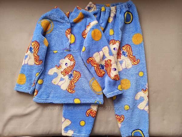 Теплая пижама Пони на 4-6 лет