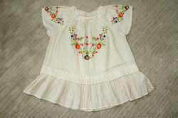 Вишита літня блуза туніка Next Некст на ріст 130-140