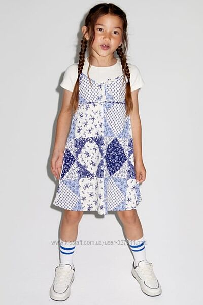 Синя кежуал сукня для дівчинки  Zara на 140-150 ріст