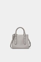 ZARA стильна фірмова жіноча сумка Зара лакована сумочка
