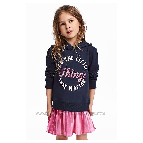 H&m фірмове стильне худі на дівчинку кофта світшот нм толстовка худи