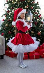 Прокат костюм міс Санти для дівчинки