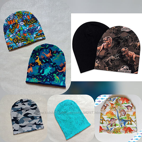 Шапочки , комплекты на любой возраст, выбор ткани