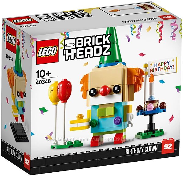 Lego BrickHeadz Клоун на день рождения 40348