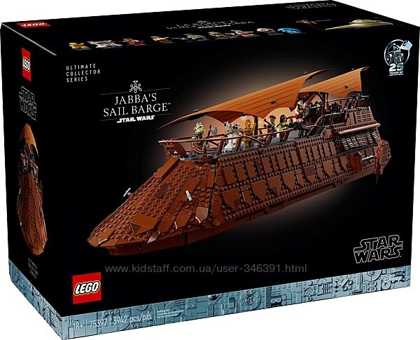 Конструктор Lego Star Wars Парусная баржа Джаббы 75397