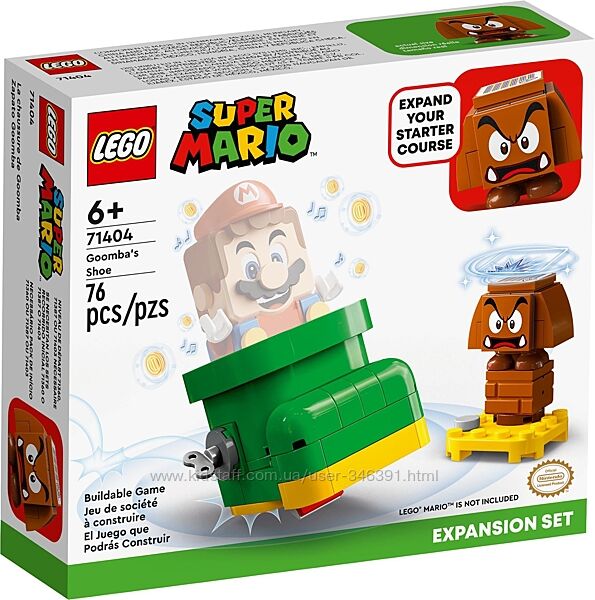 Lego Super Mario Дополнительный набор Ботинок Гумбы 71404