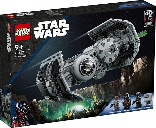 Lego Star Wars Бомбардировщик TIE 75347
