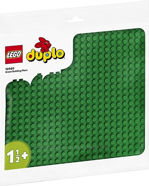 Lego Duplo Зеленая пластина для строительства 10980