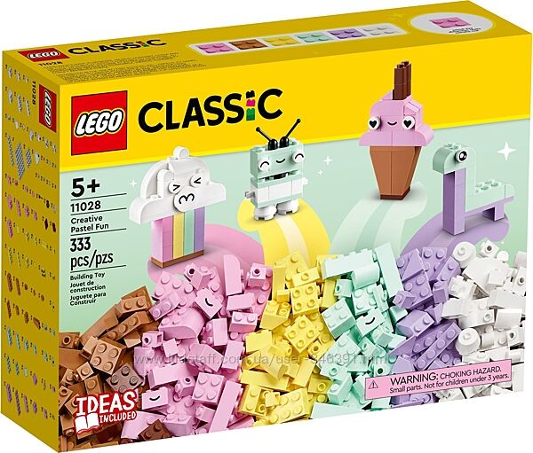 Lego Classic Веселое творчество пастель 11028