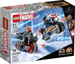 Lego Super Heroes Мотоциклы Черной Вдовы и Капитана Америка 76260