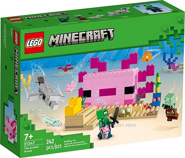 Lego Minecraft Дом-Аксолотль 21247