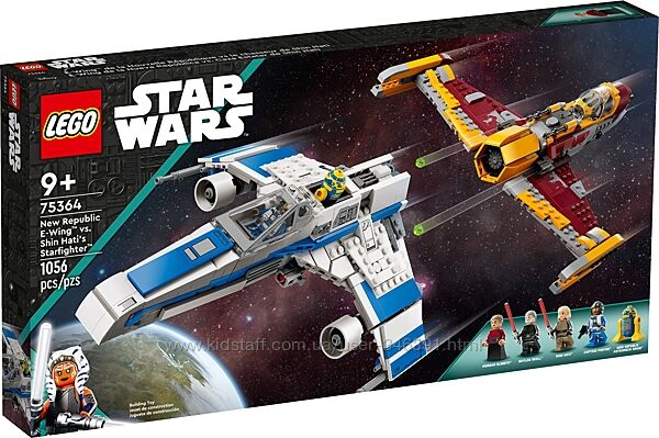 Lego Star Wars Истребитель E-Wing против истребителя Шин Хати 75364