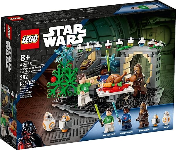 Lego Star Wars Праздничная диорама Тысячелетний сокол 40658