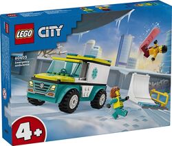 Lego City Скорая помощь и сноубордер 60403