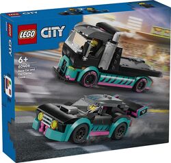 Lego City Гоночный автомобиль и грузовик-автовоз 60406