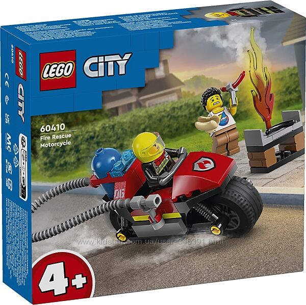 Lego City Пожарный спасательный мотоцикл 60410