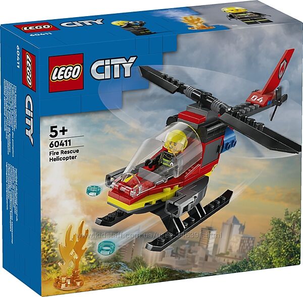 Lego City Пожарный спасательный вертолет 60411