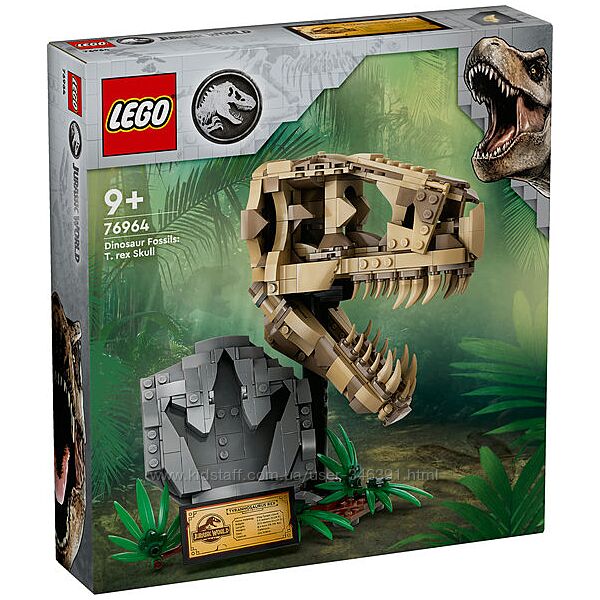 Lego Jurassic World Окаменелости динозавров Череп тираннозавра 76964