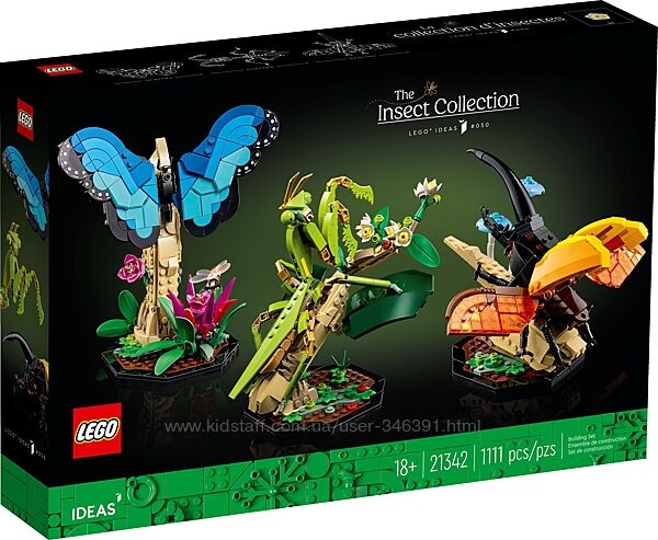 Конструктор Lego Ideas Коллекция насекомых 21342