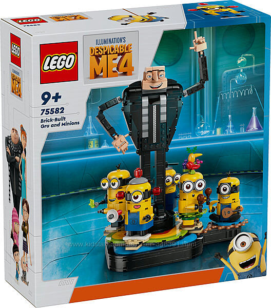 Конструктор Lego Despicable Me Грю и миньоны из кубиков 75582