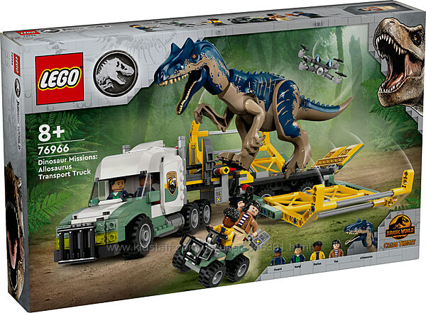 Конструктор Lego Jurassic World Грузовик для перевозки аллозавра 76966