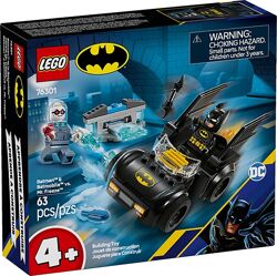 Конструктор Lego Super Heroes Бэтмен и бэтмобиль против Мистера Фриза 76301