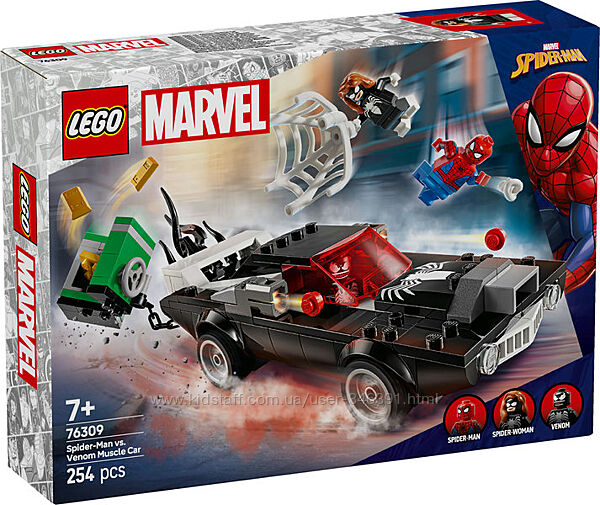 Конструктор Lego Super Heroes Человек-паук против автомобиля Венома 76309