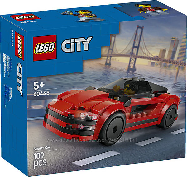 Конструктор Lego City Красный спортивный автомобиль 60448