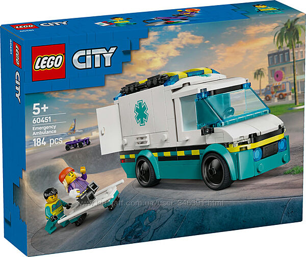 Конструктор Lego City Скорая помощь 60451