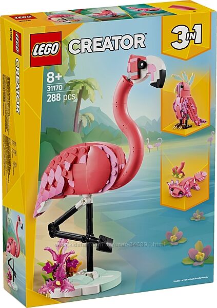 Конструктор Lego Creator Дикие животные розовый фламинго 31170