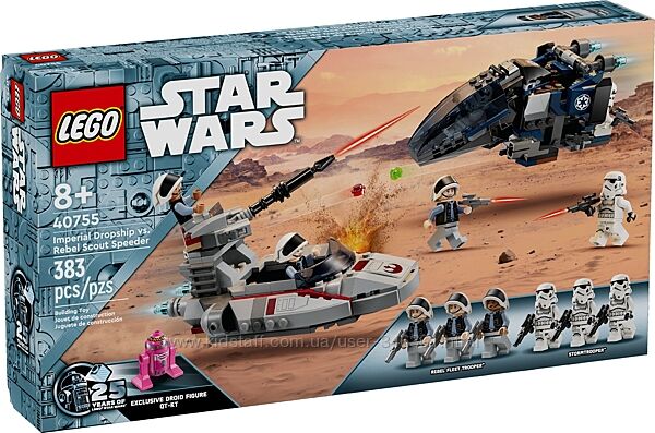 Lego Star Wars Имперский корабль против спидера повстанцев 40755