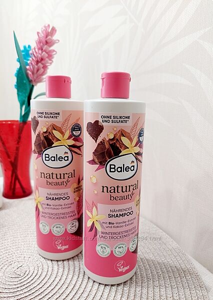 Шампунь для волосся з органічним екстрактом ванілі і маслом какао, 400 мл