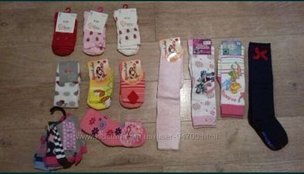 Носки и гольфы новые для девочки разных тм