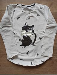 Туника с пайетками, джемпер, гольф бу