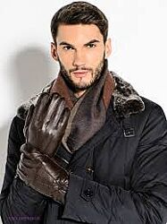 Розкішні шкіряні рукавиці з флісом Німеччина