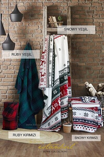 Теплый Хлопковый, двухсторонний плед от Турецкого производителя Istanbul