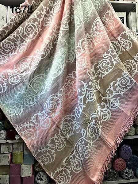 Теплый Хлопковый, двухсторонний плед от Турецкого производителя Sarar